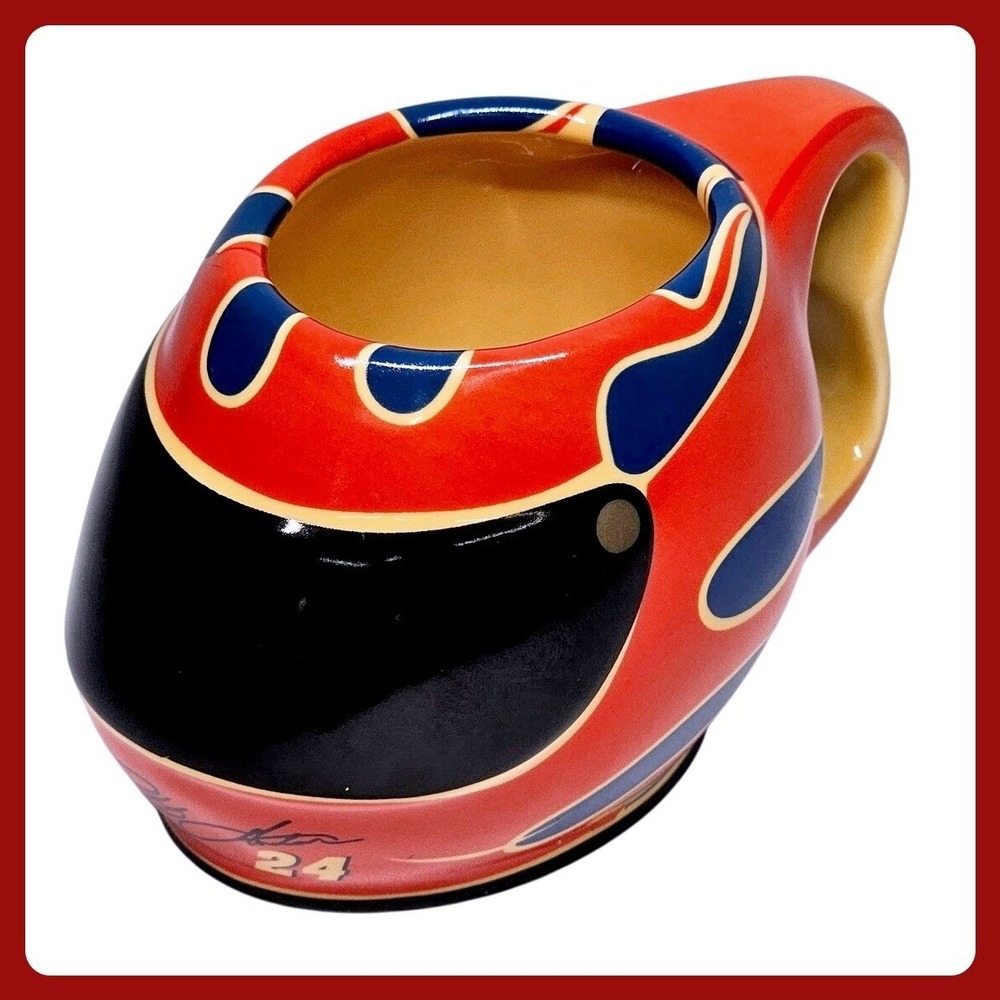 Jeff Gordon 24 NASCAR Helmet Mug Ceramic‎ DuPont 2005 Racing Coffee Cup Novelty
